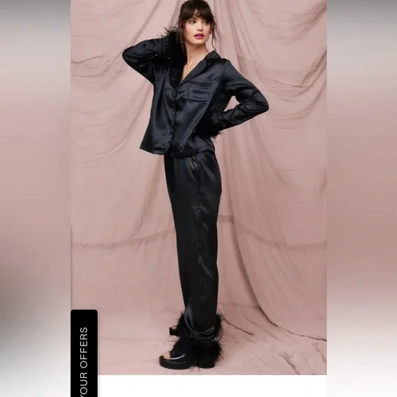 Black Nasty Gal Pajamas - Picture 3 of 4